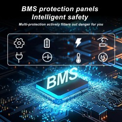 LiFePO4-akku 12 V 80 Ah sisäänrakennetulla BMS:llä aurinko-, meri- ja retkikäyttöön