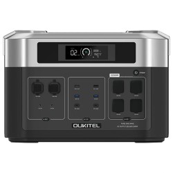 OUKITEL BP2000E kannettava virtalähde 2048Wh LiFePO4 akku 2200W UPS toiminto aurinkolataus EU pistoke