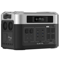 OUKITEL BP2000E kannettava virtalähde 2048Wh LiFePO4-akku 2200W UPS-toiminto aurinkolataus EU-pistoke