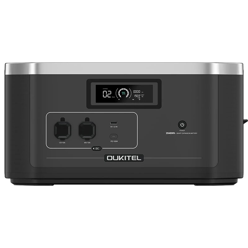 OUKITEL BP2000E kannettava virtalähde 2048Wh LiFePO4-akku 2200W UPS-toiminto aurinkolataus EU-pistoke