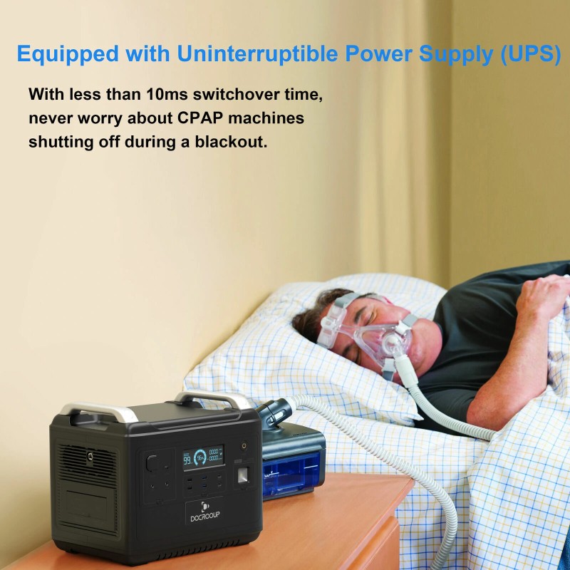 DOCROOUP 2000W kannettava aurinkovoimala LiFePO4 1997Wh varavirtalähde kotiin retkeilyyn hätätilanteisiin