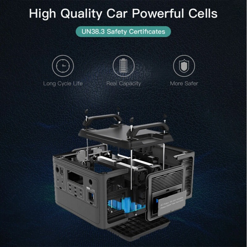 DOCROOUP 2000W kannettava aurinkovoimala LiFePO4 1997Wh varavirtalähde kotiin retkeilyyn hätätilanteisiin