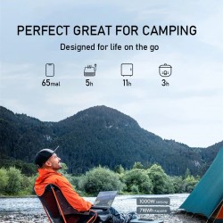 BLUETTI EB70 kannettava virtalähde 716Wh 1000W 32000mAh litiumrautafosfaatti aurinkogeneraattori matkailuun