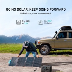 BLUETTI EB70 kannettava virtalähde 716Wh 1000W 32000mAh litiumrautafosfaatti aurinkogeneraattori matkailuun