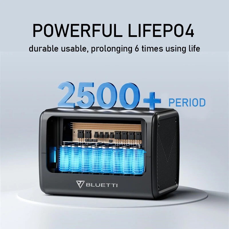 BLUETTI EB70 kannettava virtalähde 716Wh 1000W 32000mAh litiumrautafosfaatti aurinkogeneraattori matkailuun