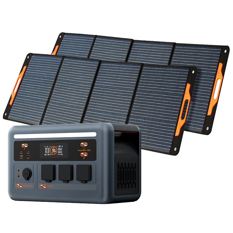 Blackview OSCAL PowerMax 1800 kannettava 1024Wh varavirtalähde akkupaketti aurinkopaneelit PM200 PM400