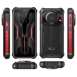 FOSSiBOT F101P kestävä 4G-älypuhelin voimakas kaiutin 7GB muisti 64GB tallennustila 10600mAh akku IP68 24MP-kamera