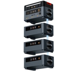 Blackview OSCAL PowerMax2400 kannettava varavirtalähde akkupaketti 1872Wh laajennettava kuusitoista lähtöä LiFePO4 akku