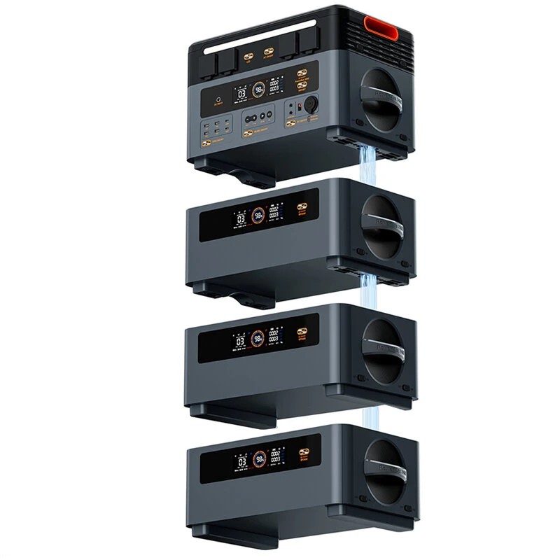 Blackview OSCAL PowerMax2400 kannettava varavirtalähde akkupaketti 1872Wh laajennettava kuusitoista lähtöä LiFePO4 akku