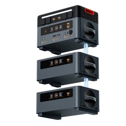 Blackview OSCAL PowerMax2400 kannettava varavirtalähde akkupaketti 1872Wh laajennettava kuusitoista lähtöä LiFePO4-akku