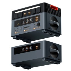 Blackview OSCAL PowerMax2400 kannettava varavirtalähde akkupaketti 1872Wh laajennettava kuusitoista lähtöä LiFePO4-akku