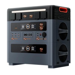 Blackview OSCAL PowerMax2400 kannettava varavirtalähde akkupaketti 1872Wh laajennettava kuusitoista lähtöä LiFePO4-akku