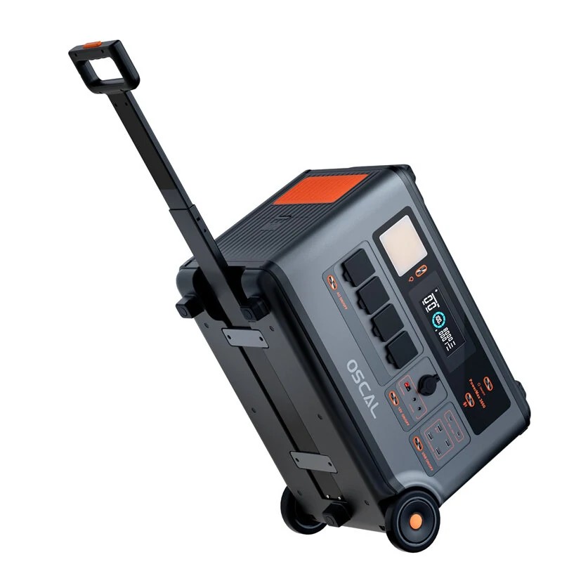Blackview Oscal Powermax PM3600 kestävä 3600Wh LiFePO4-akkuinen varavirtasema 14 liitäntää pyörillä