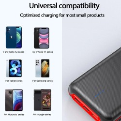 Elzle YD-887B 30000mAh varavirtalähde 22,5W sisäänrakennettu taskulamppu 2 tuloa 4 lähtöä PD- ja QC3.0-tuki