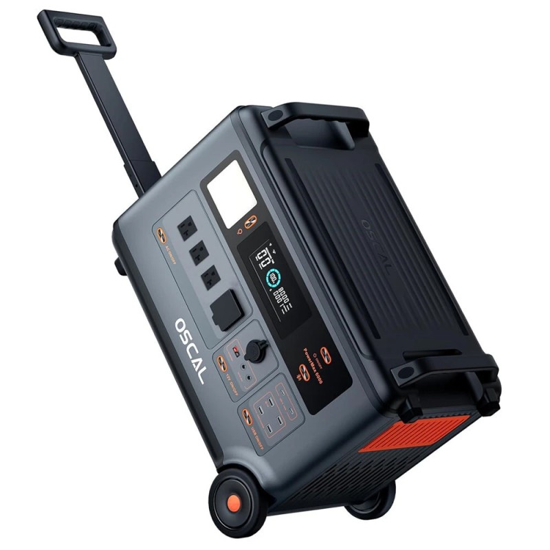 Blackview OSCAL PowerMax 6000 PM6000 3600Wh kannettava virtalähde LiFePO4 ja PM200 200W taittuva aurinkopaneeli