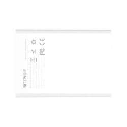 BlitzWolf BW-S15 60W 6-porttinen USB-laturi pöytäasema kaksi QC3.0-porttia älykäs EU-pistoke