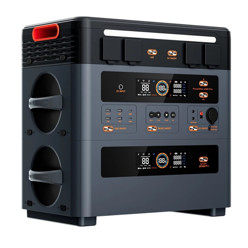 Blackview OSCAL BP2400 Pro kannettava litiumrautafosfaattiakku 1872Wh 2400W vaihtovirtalähtö