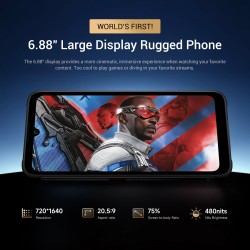 FOSSiBOT F112 Pro 5G kestävä älypuhelin 6,88-tuumainen 24 Gt 256 Gt 7150 mAh 50 MP-kamera