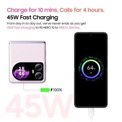 Blackview HERO 10 taitettava 6,9 tuuman AMOLED 36 Gt 256 Gt 108 MP 45 W