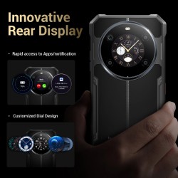 FOSSiBOT F109S kestävä kaksoisnäyttöinen Android 15 älypuhelin 24GB/256GB 10600mAh 50MP