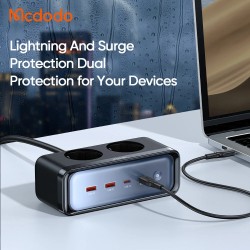 Mcdodo CH-461 kuusiporttinen virtapistorasia 70W usb-c ja usb-a pikalataus