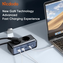 Mcdodo CH-461 kuusiporttinen virtapistorasia 70W usb-c ja usb-a pikalataus