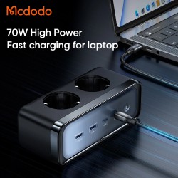 Mcdodo CH-461 kuusiporttinen virtapistorasia 70W usb-c ja usb-a pikalataus
