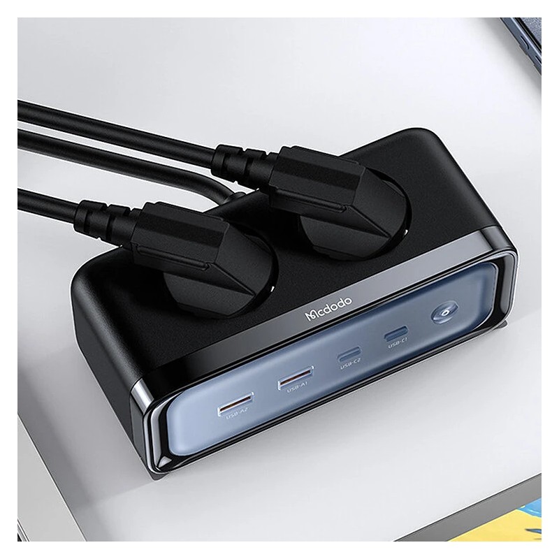 Mcdodo CH-461 kuusiporttinen virtapistorasia 70W usb-c ja usb-a pikalataus