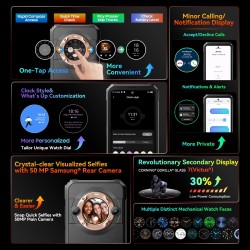 Blackview BL9000 älypuhelin 5G 24GB 512GB 6,78 tuuman 2,4K 120Hz kaksoisnäyttö 120W pikalataus 8800mAh vesitiivis