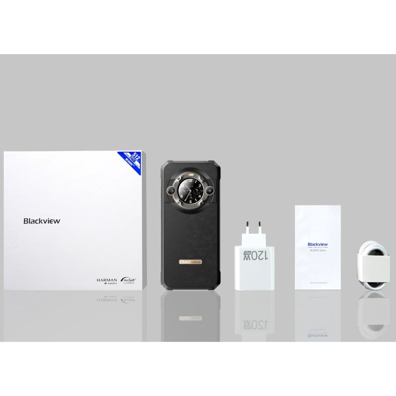 Blackview BL9000 älypuhelin 5G 24GB 512GB 6,78 tuuman 2,4K 120Hz kaksoisnäyttö 120W pikalataus 8800mAh vesitiivis
