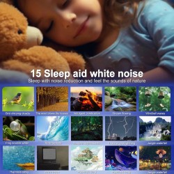 Elfeland monitoiminen tähtitaivasprojektorilamppu 13 tähtifilmiä Bluetooth-kaiutin ajanäyttö herätys kaukosäädin