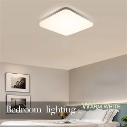 Elfeland 48W neliömäinen led-kattovalaisin 4cm ohut pinta-asennettava moderni makuuhuone