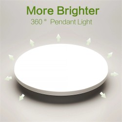 Elfeland 48 watin pyöreä led-kattovalaisin 4 senttimetrin ohut pinta-asennettava kolmivärinen