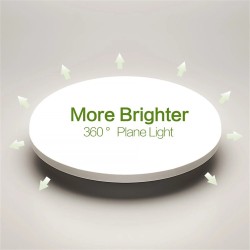 Elfeland 48 watin pyöreä led-kattovalaisin 4 senttimetrin ohut pinta-asennettava kolmivärinen