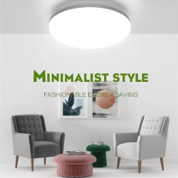 Elfeland 48 watin pyöreä led-kattovalaisin 4 senttimetrin ohut pinta-asennettava kolmivärinen