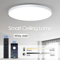 Elfeland 50W 37cm älykäs LED-kattovalaisin kaukosäätimellä pölytiivis himmennettävä 3000–6000K olohuoneeseen ja makuuhuoneeseen