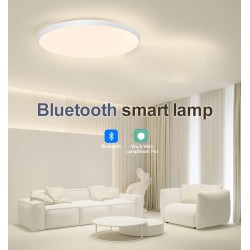 Elfeland 50W 37cm älykäs LED-kattovalaisin kaukosäätimellä pölytiivis himmennettävä 3000–6000K olohuoneeseen ja makuuhuoneeseen