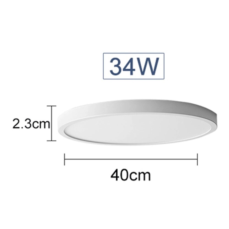 Elfeland ultraohut 34W 40cm ja 44W 50cm led kattovalaisin kolmivärinen