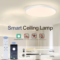 Elfeland 80W 47cm led-älykattovalaisin kaukosäädin pölysuojattu himmennettävä olohuoneeseen makuuhuoneeseen 180–240V