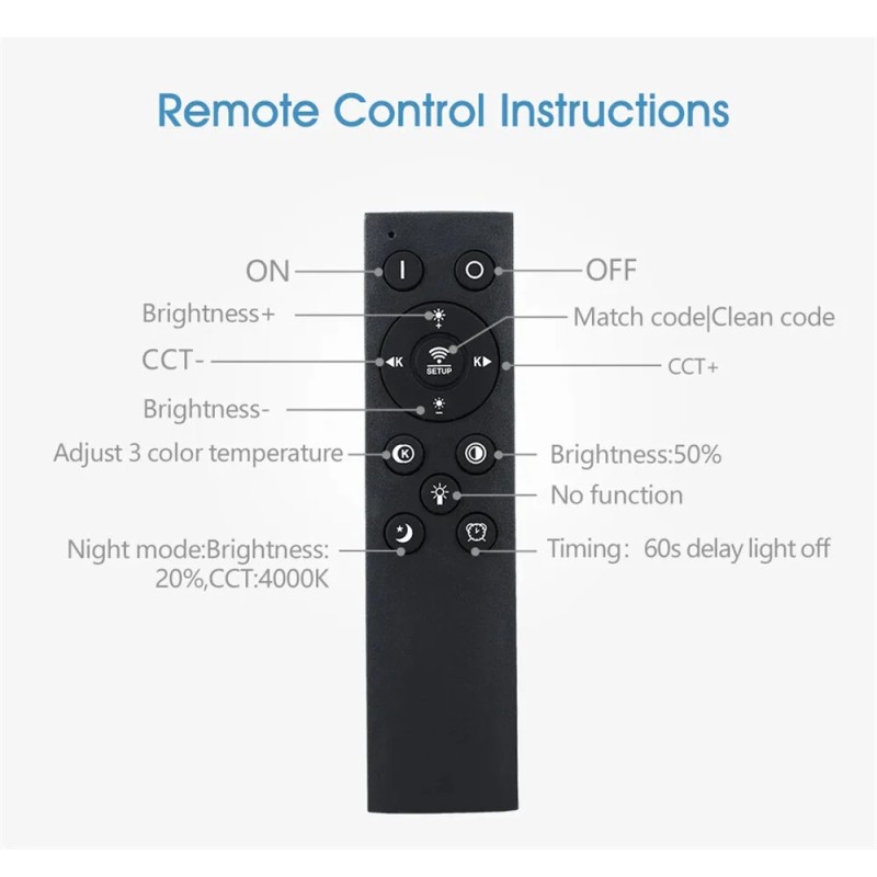Elfeland led-älykattovalaisin 38W ja 48W 40 cm ja 50 cm himmennettävä värilämpötila sovellus kaukosäädin