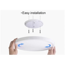 Elfeland led-älykattovalaisin 38W ja 48W 40 cm ja 50 cm himmennettävä värilämpötila sovellus kaukosäädin