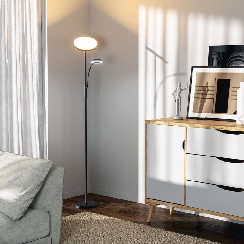 BlitzWill BWL-FL-0001 36W lattiavalaisin kahdella valopäällä kaukosäätimellä 2700–6500K 10 himmennystasoa