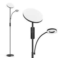 BlitzWill BWL-FL-0001 36W lattiavalaisin kahdella valopäällä kaukosäätimellä 2700–6500K 10 himmennystasoa