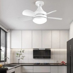 Elfeland 18 tuuman E27-ruuvikantainen kauko-ohjattava kolmivärinen himmennettävä hiljainen kattotuuletinvalaisin