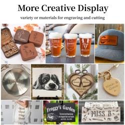 DIMIFUN DM6 B12 12W laserkaiverruskone 330x330 mm alumiinirunko tukee AI JPG PNG Gcode DXF