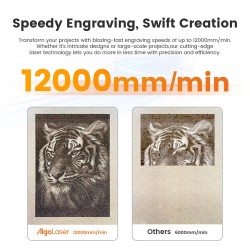 Algolaser DIY KIT MK2 tarkka 10 W laserkaiverrin 0,01 mm kosketusnäytöllä laajennettava työtila