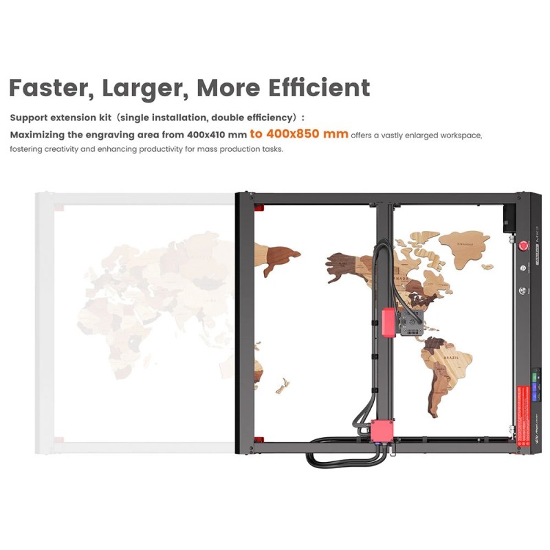 Algolaser Alphas MK2 20 W:n diodilaser-kaiverrin 32 Gt sisäinen tallennustila älykosketusnäyttö