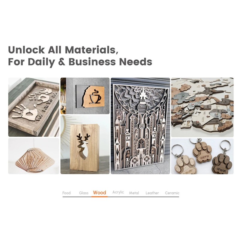 Algolaser Alphas MK2 20 W:n diodilaser-kaiverrin 32 Gt sisäinen tallennustila älykosketusnäyttö