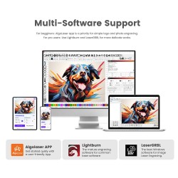 Algolaser Alphas MK2 20 W:n diodilaser-kaiverrin 32 Gt sisäinen tallennustila älykosketusnäyttö