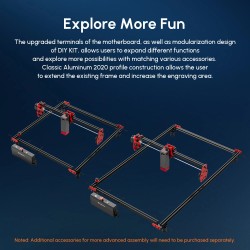AlgoLaser kolmitehoinen modulaarinen diodilaserkaiverrin nopea leikkaus ja kaiverrus puulle ja akryylille